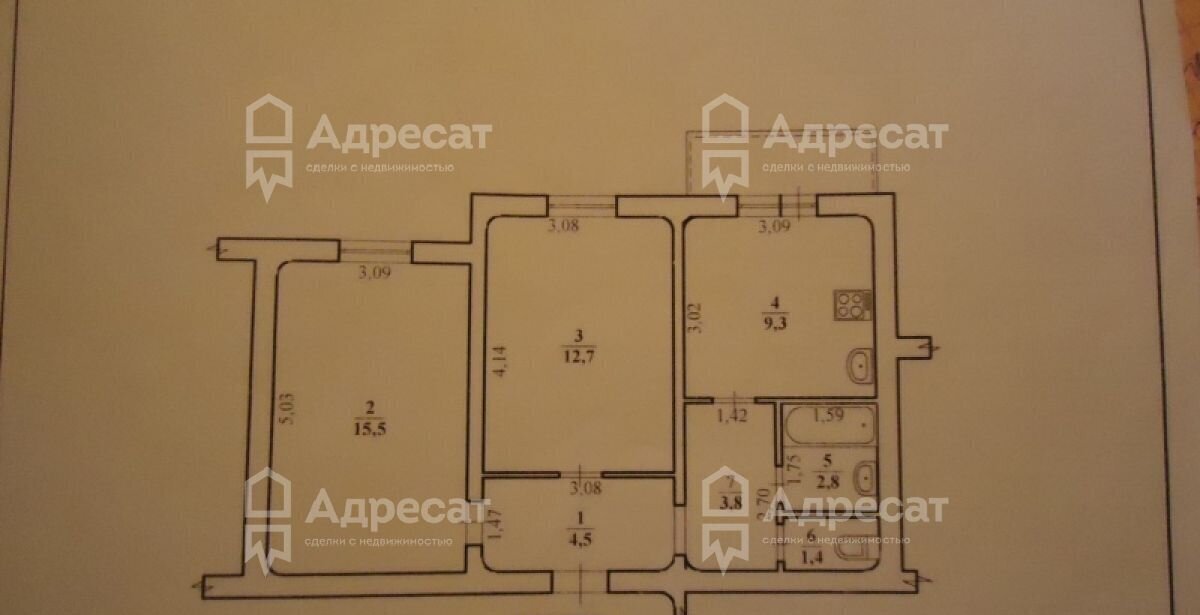 квартира г Волгоград р-н Кировский ул им. генерала Шумилова 30 фото 21
