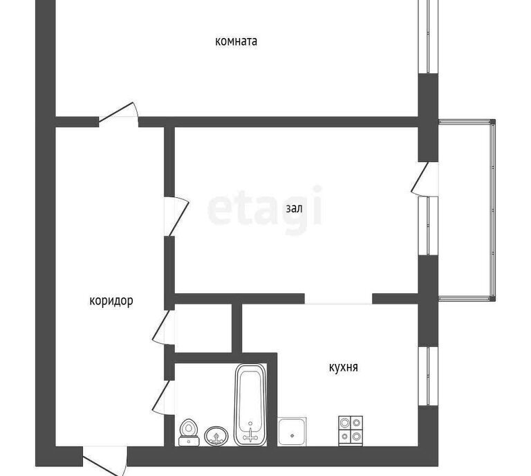 квартира г Ялуторовск ул Ленина 35 фото 1