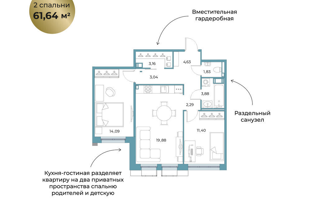 квартира р-н Всеволожский г Всеволожск ЖК Взлетная 16 Улица Дыбенко, промышленный район Коммунально-складская зона фото 1