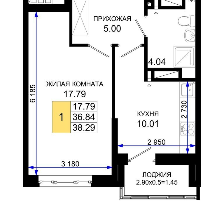 квартира г Ростов-на-Дону Нефтекачка ЖК «Октябрь Парк» квартал фото 1