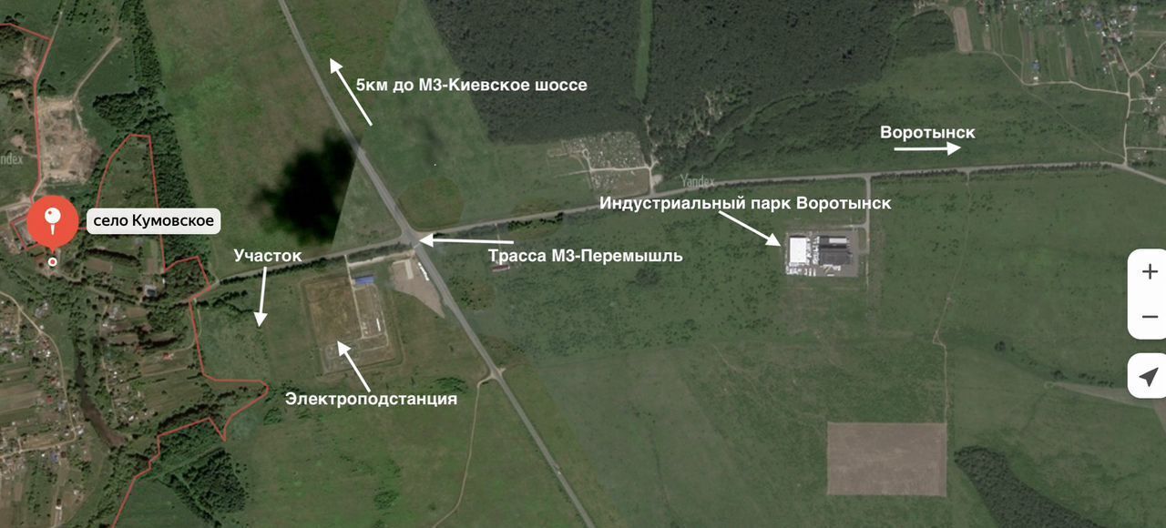земля р-н Боровский г Ермолино Киевское шоссе, 1 км фото 4