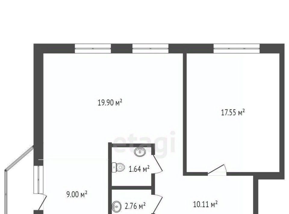 квартира р-н Аксайский г Аксай ул Фрунзе 1/10 фото 2