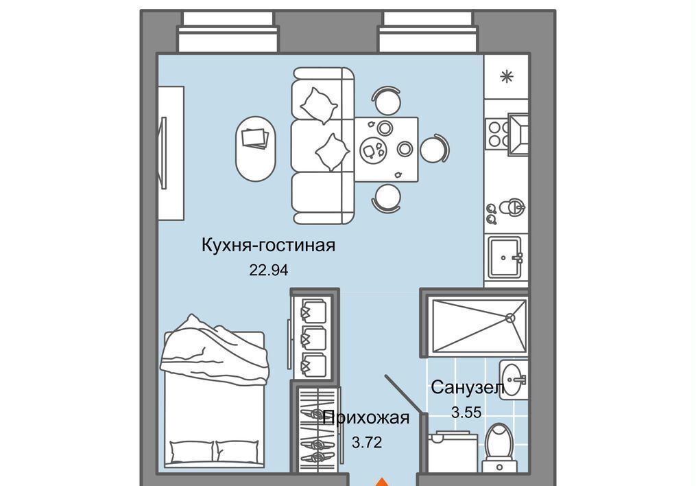 квартира г Пермь р-н Дзержинский ул Дзержинского 31б фото 1