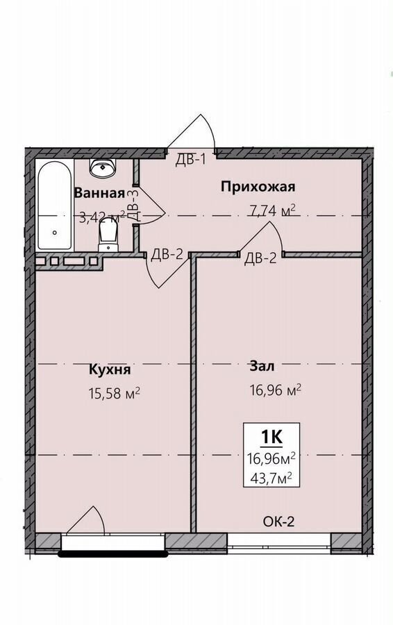 квартира г Махачкала р-н Кировский Благородная ул., 13 фото 17
