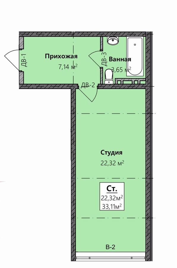 квартира г Махачкала р-н Кировский Благородная ул., 13 фото 8