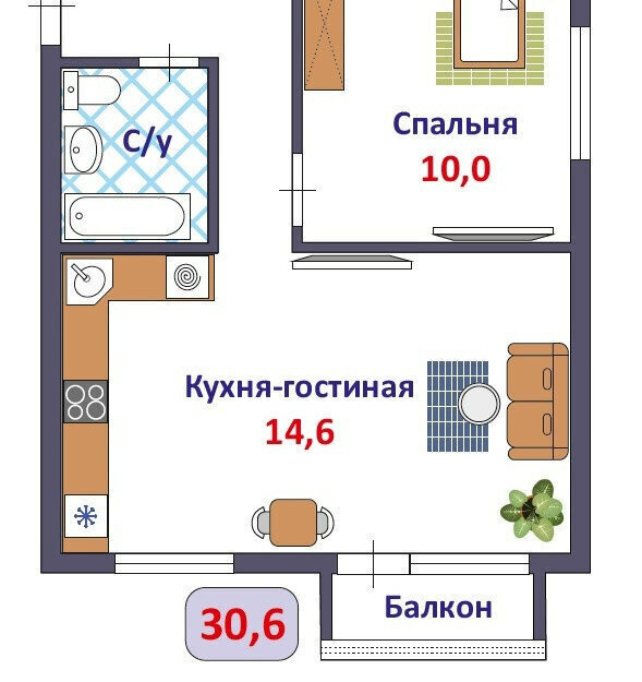 квартира г Киров пр-кт Октябрьский 81а фото 2