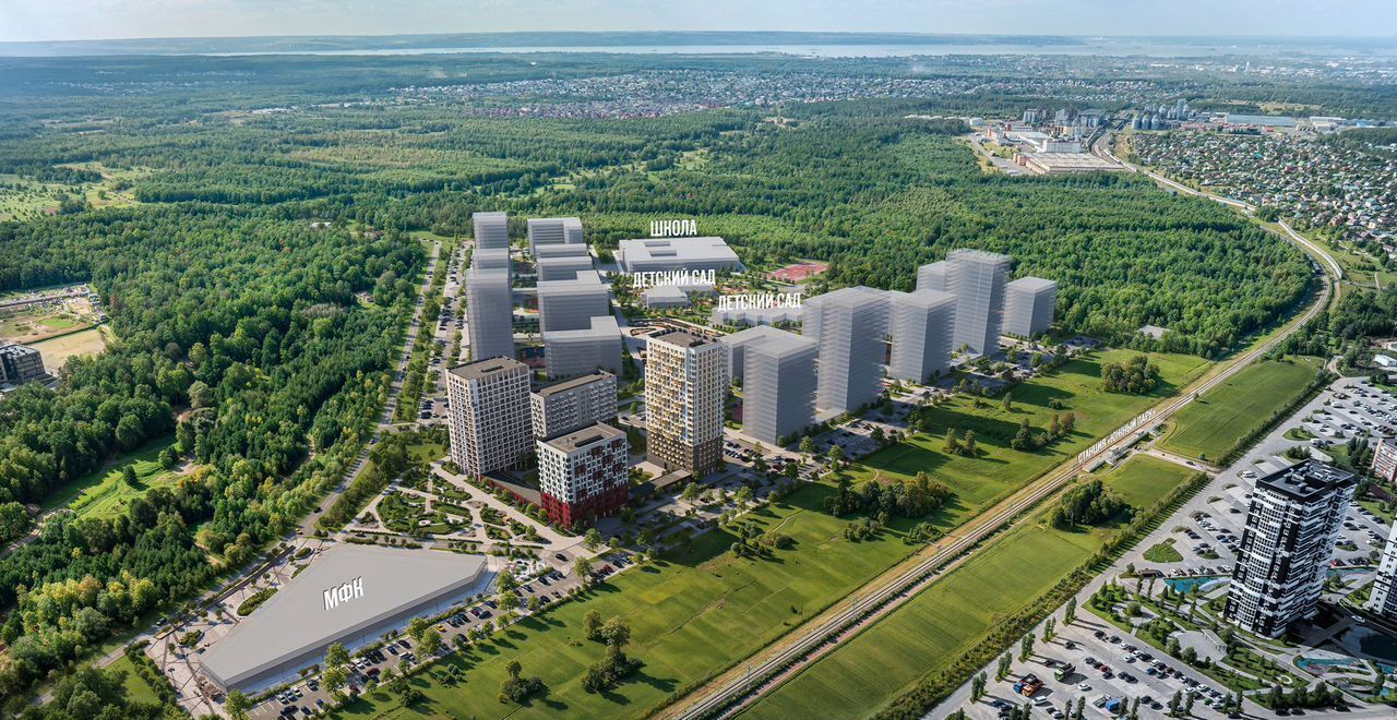 квартира г Казань р-н Приволжский ЖК Матюшино парк тракт Матюшинский, корп. 4 фото 1