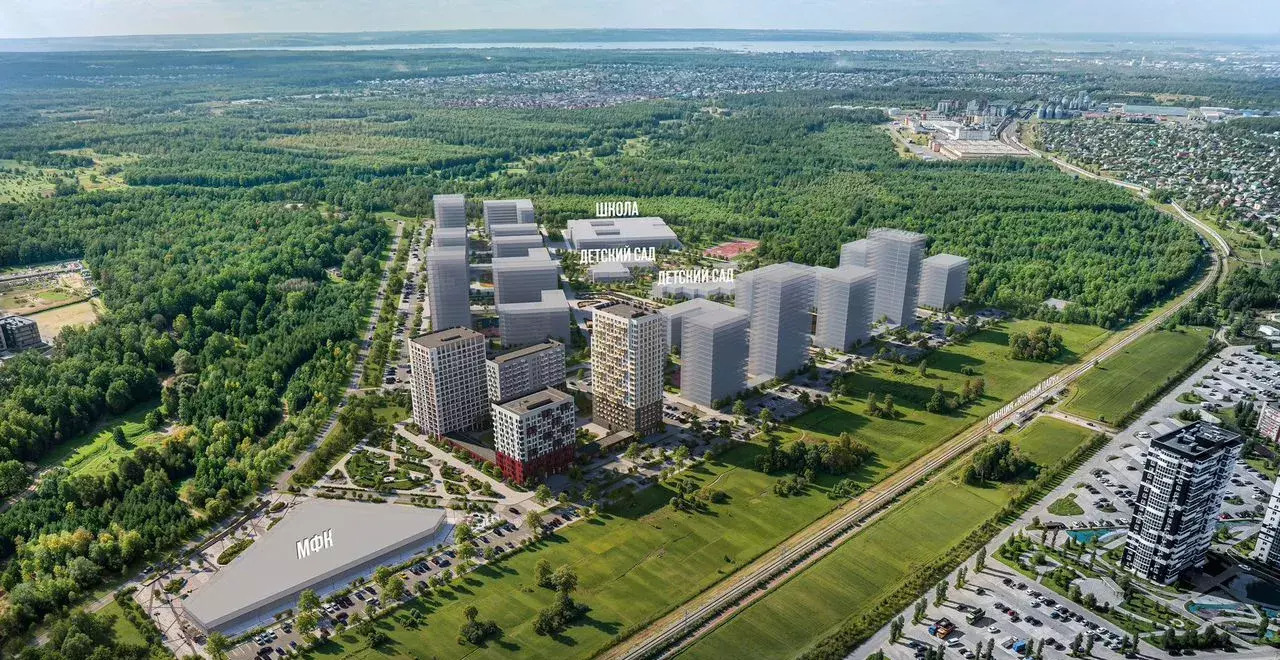 квартира г Казань р-н Приволжский ЖК Матюшино парк тракт Матюшинский, корп. 3 фото 1