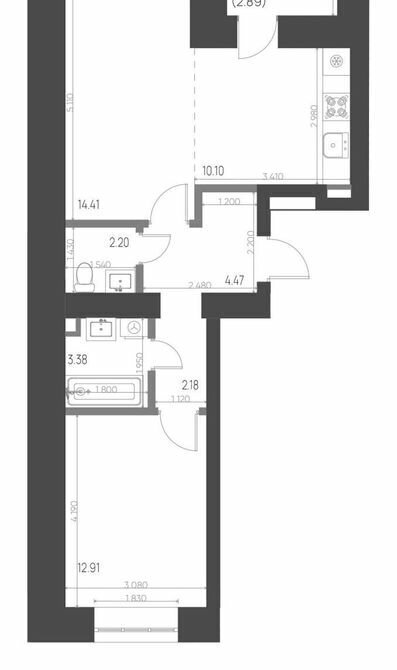 квартира р-н Нижнекамский г Нижнекамск 15-й микрорайон ЖК Калина фото 1