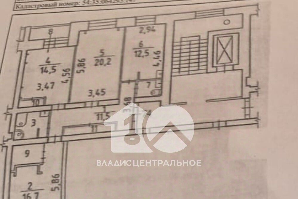 квартира г Новосибирск Студенческая ул Блюхера 61/1 фото 2