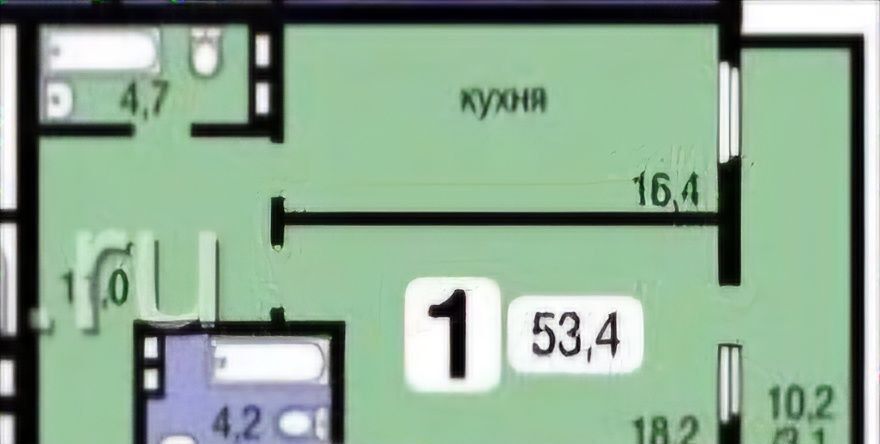 квартира г Красноярск р-н Свердловский наб Ярыгинская 23 фото 11
