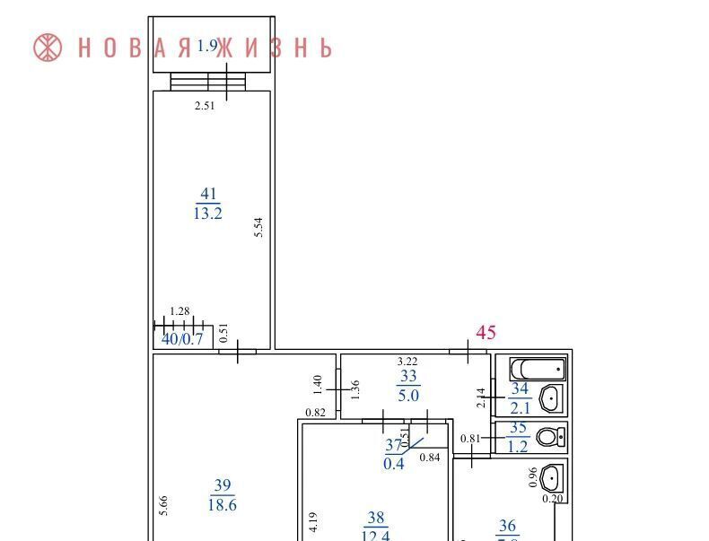 квартира г Самара Безымянка ул Фадеева 44 фото 2