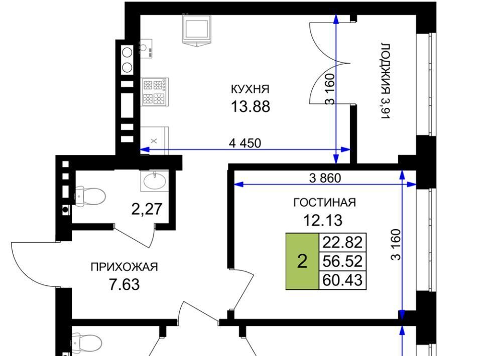 квартира р-н Гурьевский г Гурьевск ЖК «Включи» фото 1