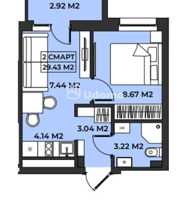 квартира г Уфа ул Адмирала Макарова 27 фото 1
