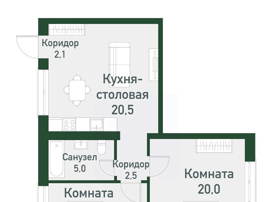 квартира г Челябинск Западный Привилегия мкр фото 1