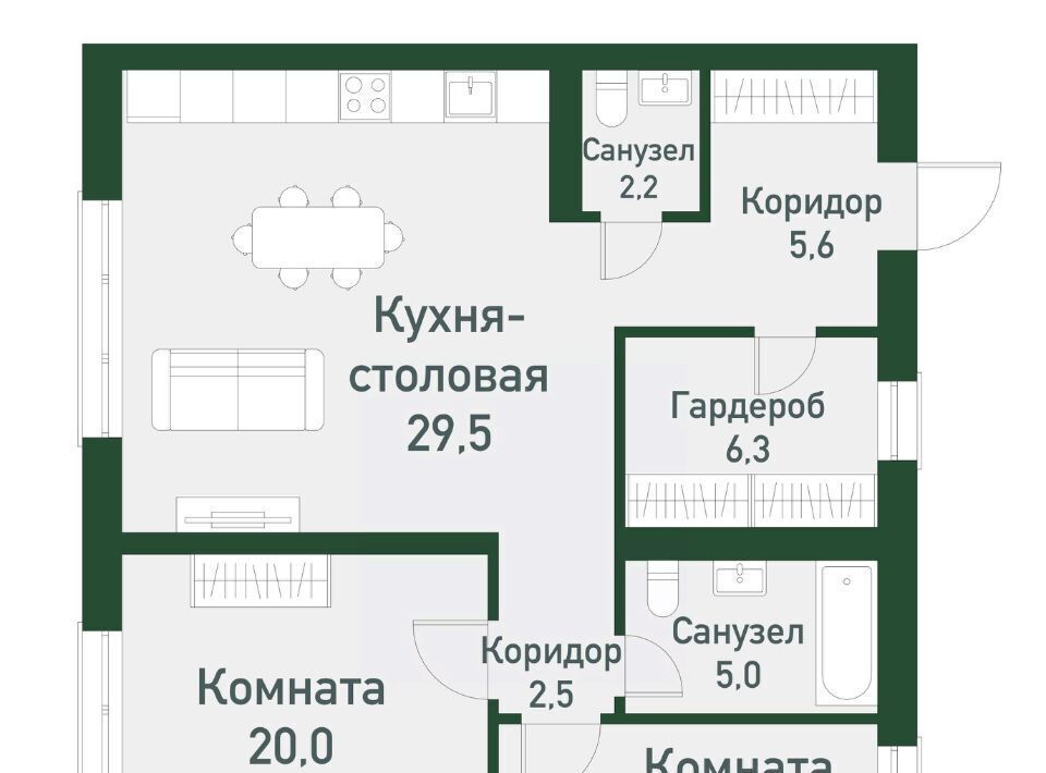 квартира г Челябинск Западный Привилегия мкр фото 1