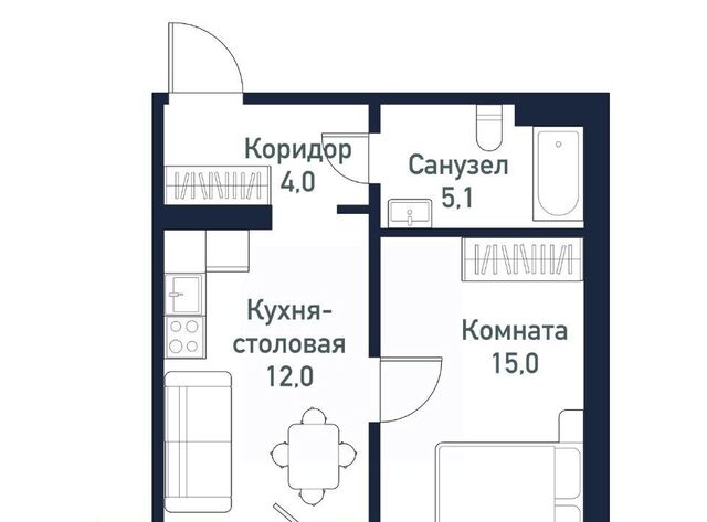 квартира Западный ЖК «Притяжение» 5-й кв-л фото