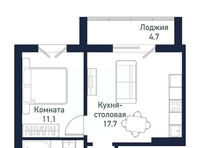 квартира Западный ЖК «Притяжение» 5-й кв-л фото