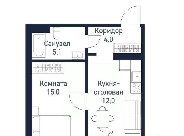 квартира Западный ЖК «Притяжение» 5-й кв-л фото