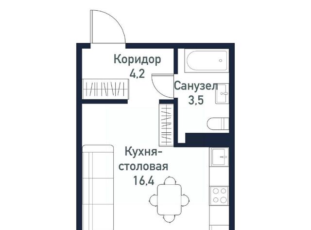 квартира Западный ЖК «Притяжение» 5-й кв-л фото