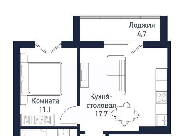 квартира Западный ЖК «Притяжение» 5-й кв-л фото