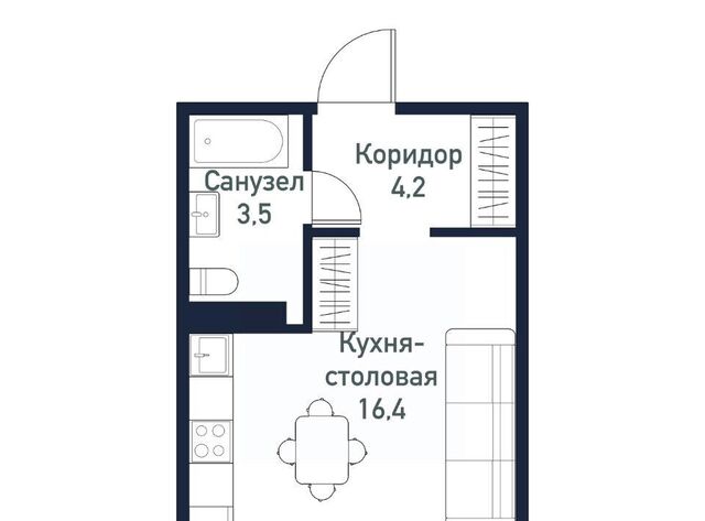 квартира Западный ЖК «Притяжение» 5-й кв-л фото