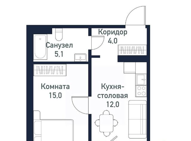 квартира Западный ЖК «Притяжение» 5-й кв-л фото