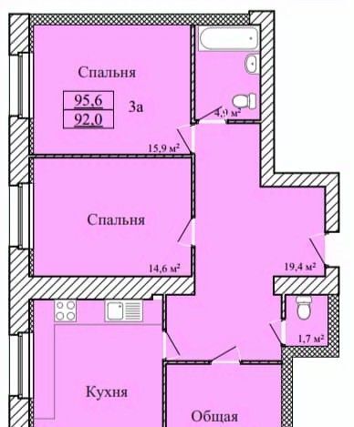 квартира г Тамбов ул имени С.И. Савостьянова 3 фото 1