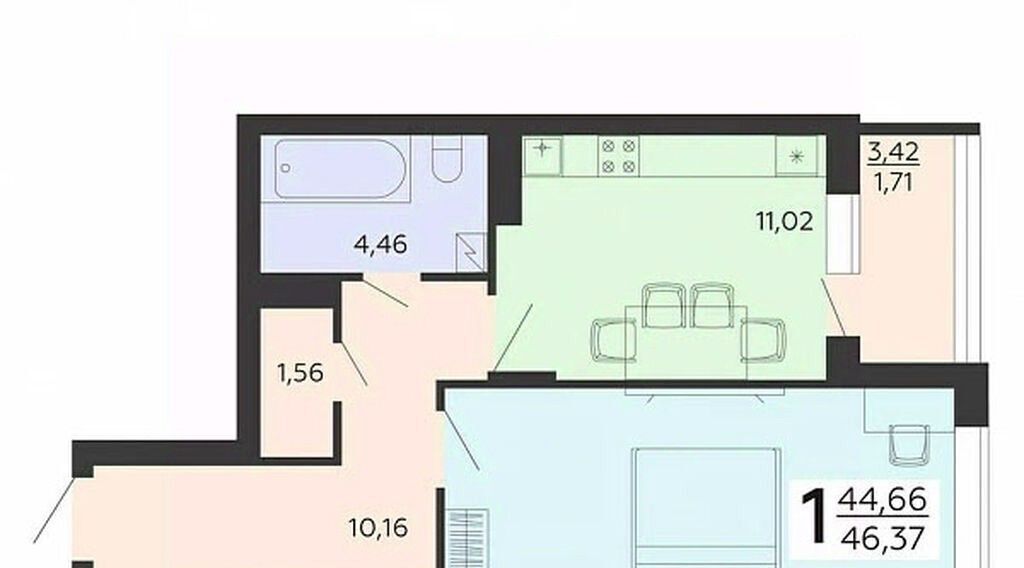 квартира г Воронеж р-н Коминтерновский ул Независимости 78бк/2 фото 1