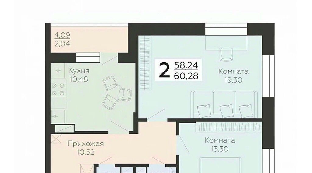 квартира г Воронеж р-н Коминтерновский ул Независимости 78бк/4 фото 1