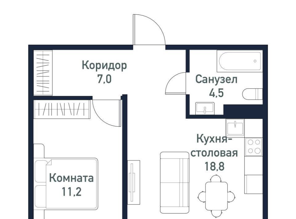 квартира г Челябинск ЖК Парковый Премиум пос. Пригородный фото 1