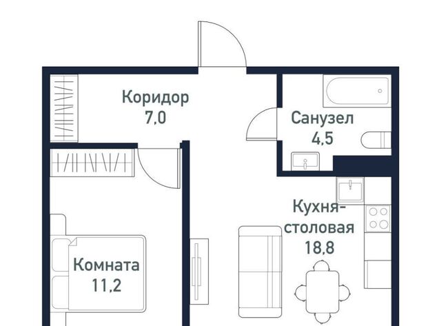 квартира ЖК Парковый Премиум пос. Пригородный фото