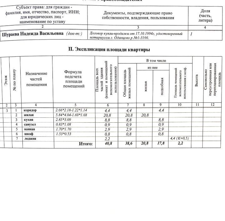 квартира г Одинцово ул Вокзальная 17 Одинцово фото 4