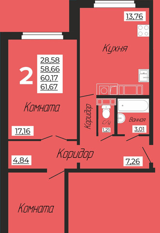 квартира ул Кооперативная 3 фото