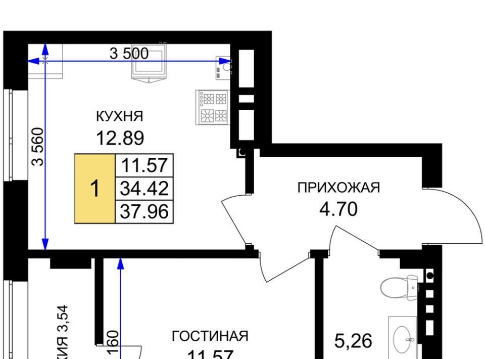 квартира р-н Гурьевский г Гурьевск ЖК «Включи» фото 1