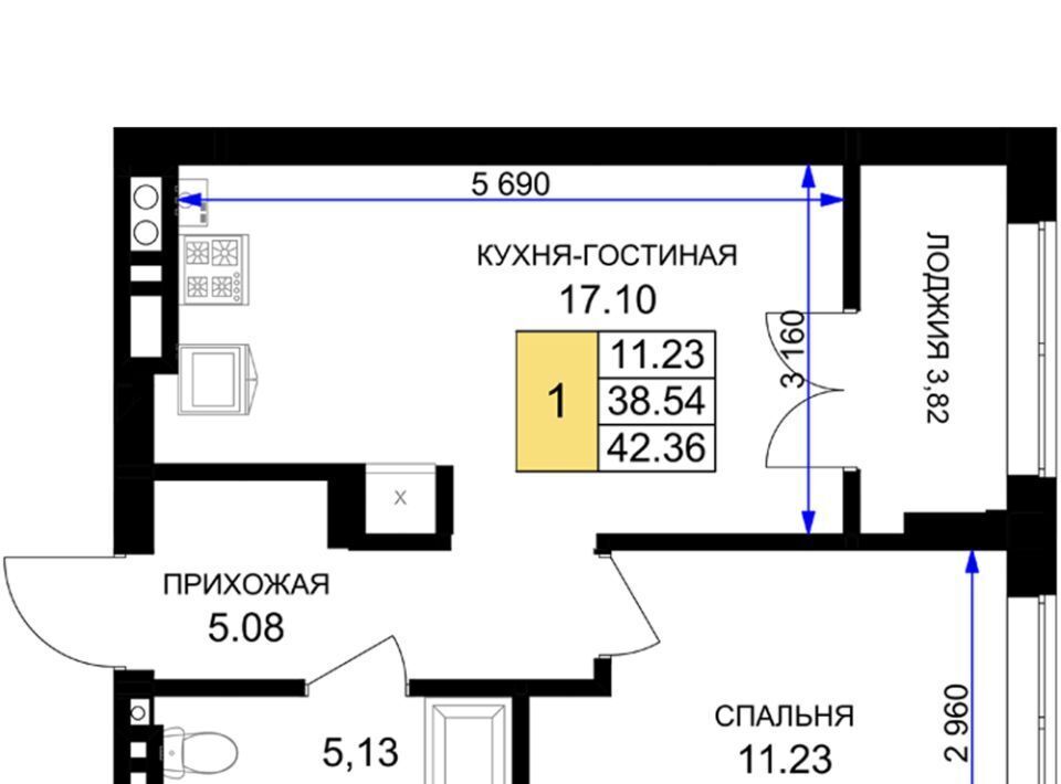 квартира р-н Гурьевский г Гурьевск ЖК «Включи» фото 1