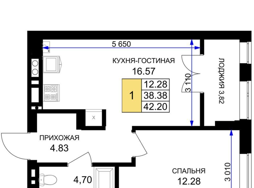 квартира р-н Гурьевский г Гурьевск ЖК «Включи» фото 1