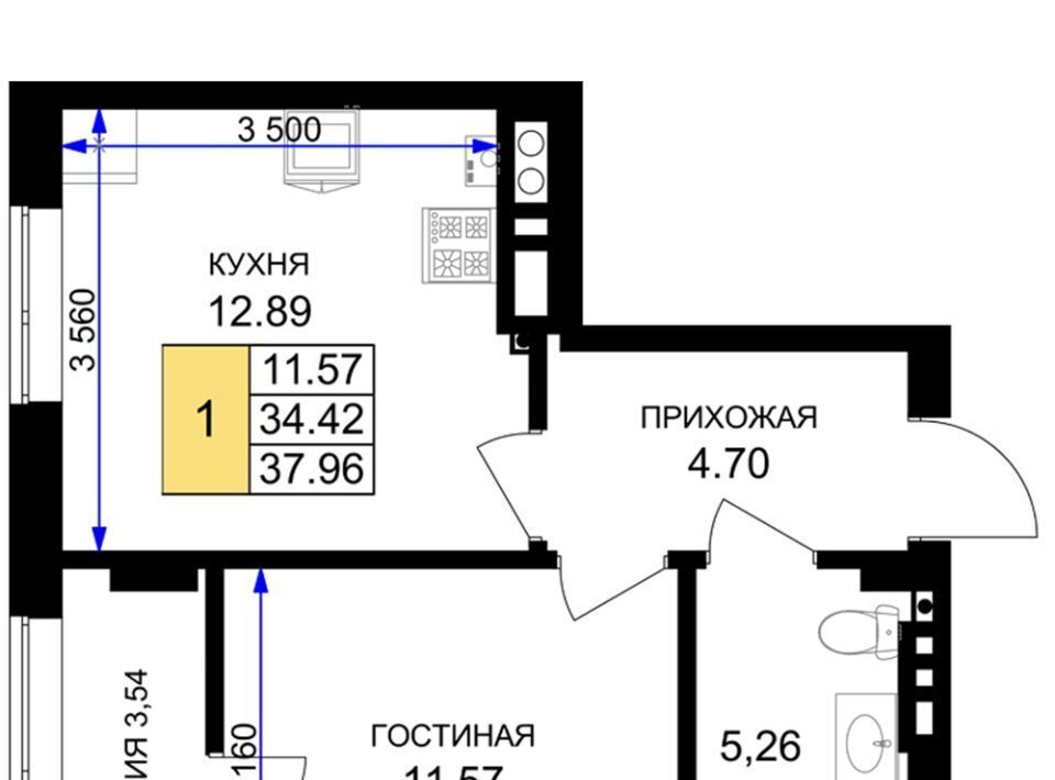 квартира р-н Гурьевский г Гурьевск ЖК «Включи» фото 1