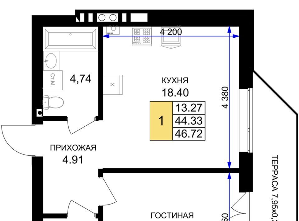 квартира р-н Гурьевский г Гурьевск ЖК «Включи» фото 1