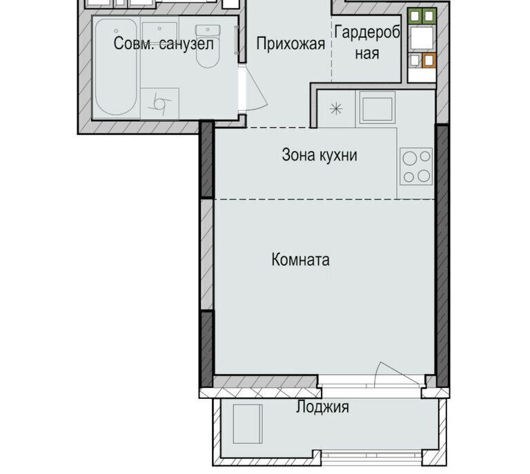 квартира г Казань р-н Советский ЖК «Унай» Проспект Победы, жилой район Седьмое Небо фото 1