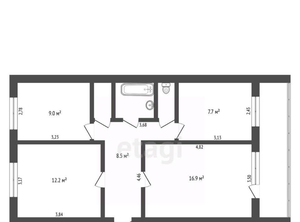 квартира г Благовещенск ул Воронкова 4/2 фото 2