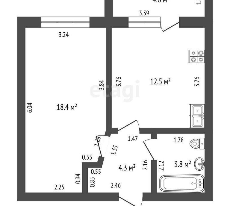 квартира г Стерлитамак ул Нагуманова 12 фото 1