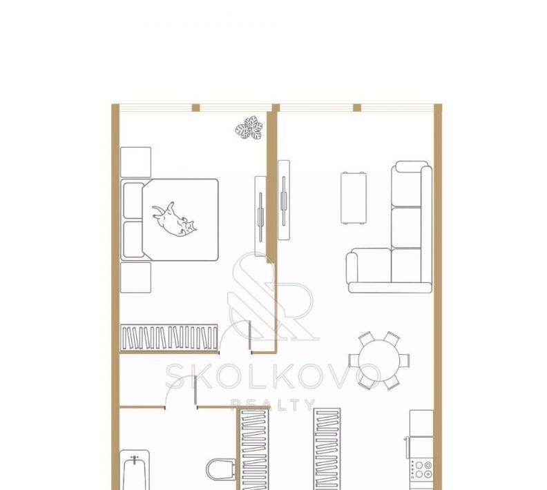 квартира г Москва ММДЦ Москва-Сити МФК NEVA TOWERS 1-й Красногвардейский проезд, 22с 1 фото 3