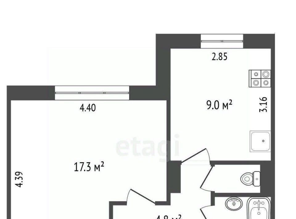 квартира г Пермь р-н Ленинский ул Академика Королева 14 фото 2