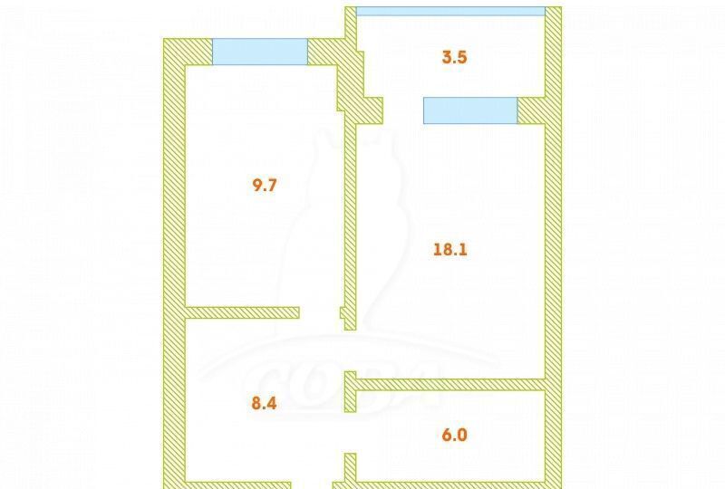 квартира г Тюмень р-н Центральный ул Газовиков 53к/1 фото 2