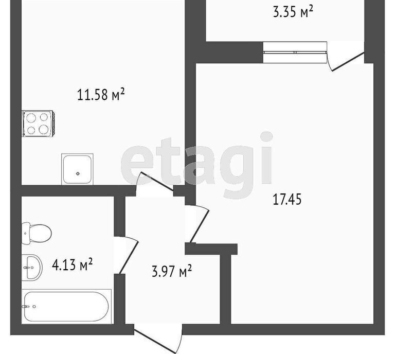 квартира г Тюмень ул Фармана Салманова 12 фото 1