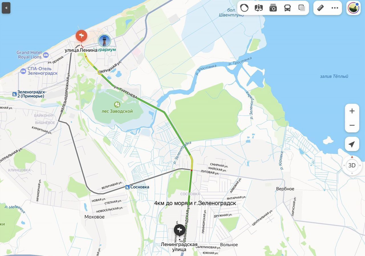 земля р-н Зеленоградский г Зеленоградск п Сосновка ул Ленинградская фото 3