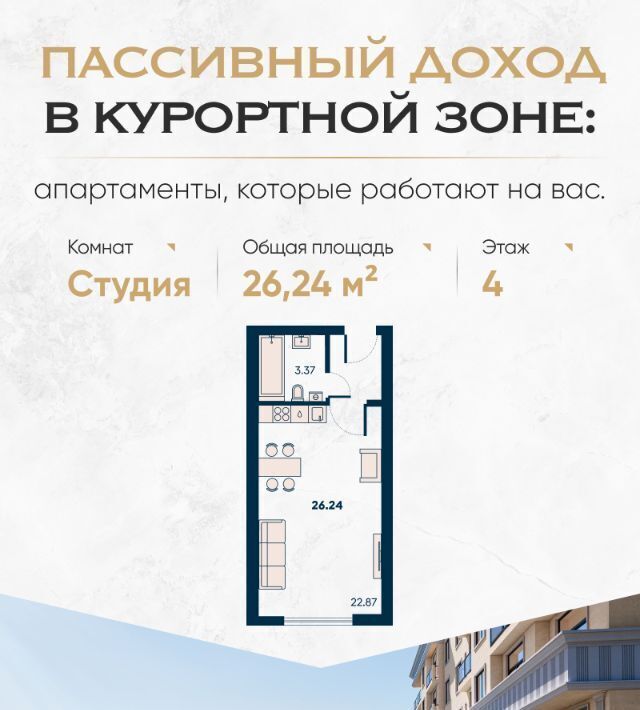 квартира г Евпатория пгт Заозерное Новая Керкинитида жилой комплекс фото 1