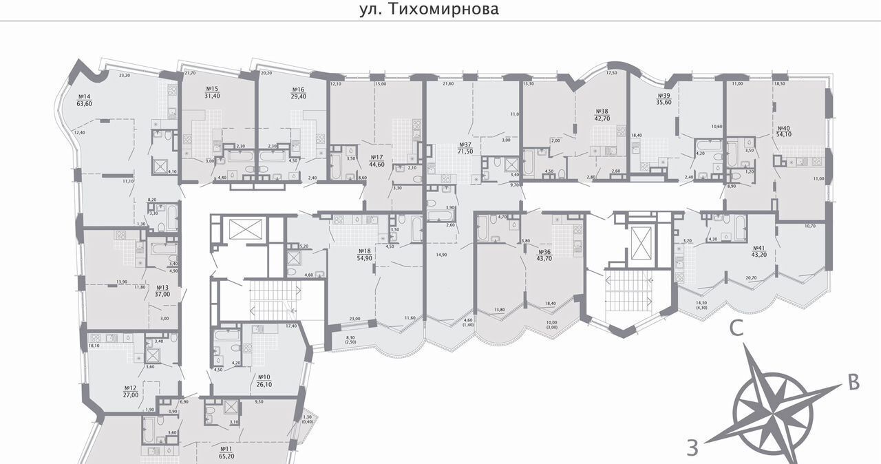 квартира г Казань р-н Вахитовский Суконная слобода ул Калинина 1 ЖК «‎Нити» фото 3