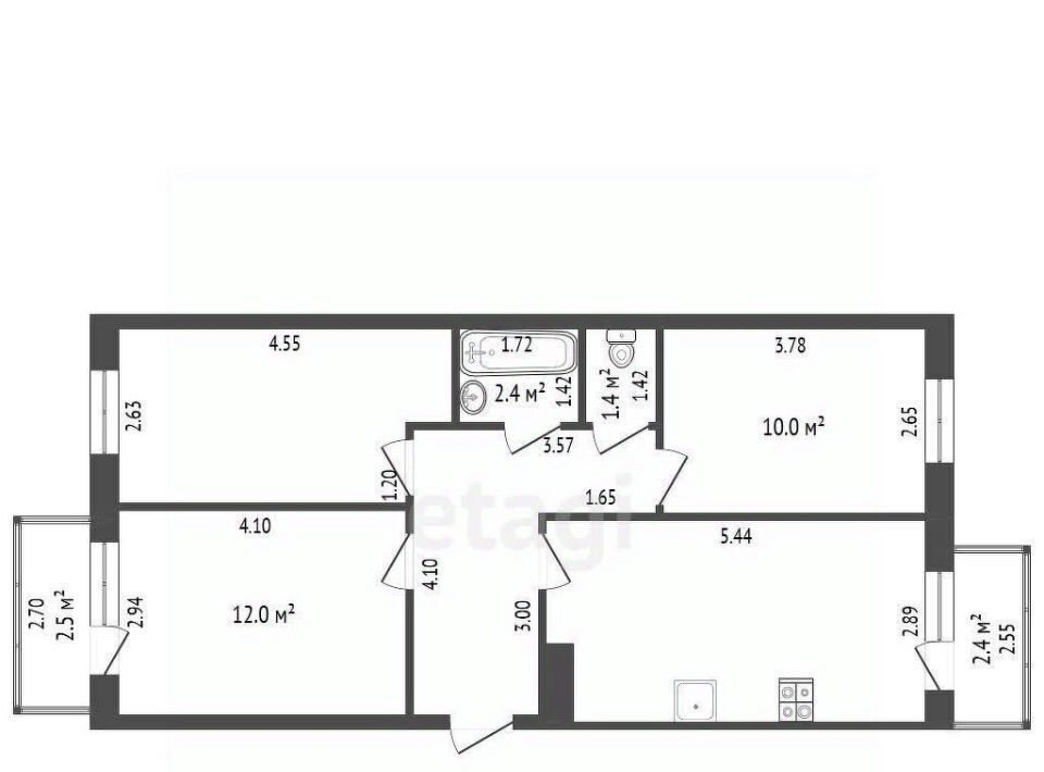 квартира г Шебекино ул Железнодорожная 2 фото 1